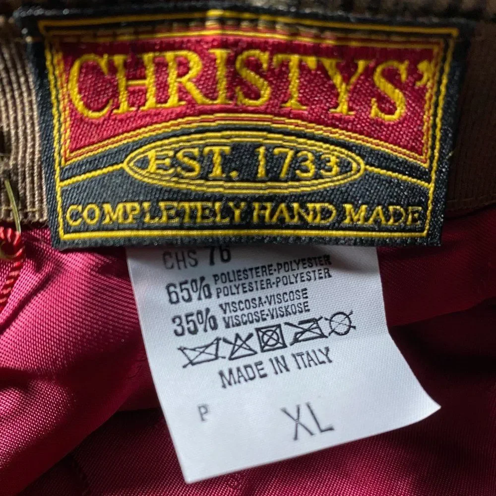 Genuine Christy' London Flat Hat Made in Italy NWT - Picture 7 of 8